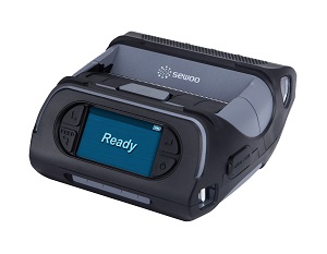 Мобильный принтер этикеток (термо, 203dpi, 4") Sewoo LK-P43II LCD+BT, без отделителя  